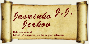 Jasminko Jerkov vizit kartica